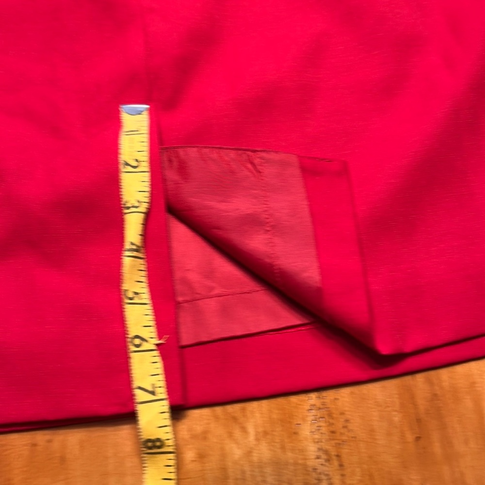 Liz Claiborne Red Wool Pencil Skirt - Picture 9 of 11